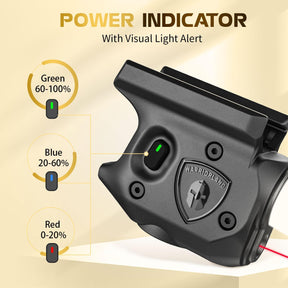 WARRIORLAND Pistol Light Laser Combo Fits Sig Sauer P365/ P365X/ P365XL, Compact 150-Lumen Trigger Mounted Tactical Weapon Light with Red Laser & White LED Flashlight, Power Indicator, SLL-103