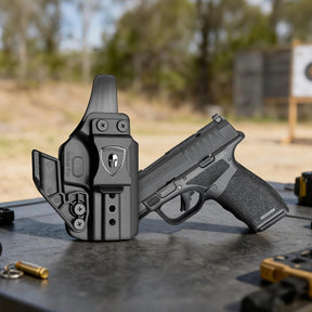 WARRIORLAND IWB & OWB Holster , Fits Springfield Hellcat Pro OSP / Hellcat Pro OSP Threaded. w/Optic Cut / Retention & Cant, w/ Concealment Claw, 1.5" Belt Clip & 2.0" OWB Paddle, Right