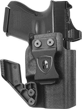 Glock 26  / 𝟮𝟳 / 𝟯𝟯 (𝗠𝗢𝗦)  IWB Kydex Holster - WARRIORLAND Optic Cut + Claw, Right-Hand Concealed Carry - WARRIORLAND
