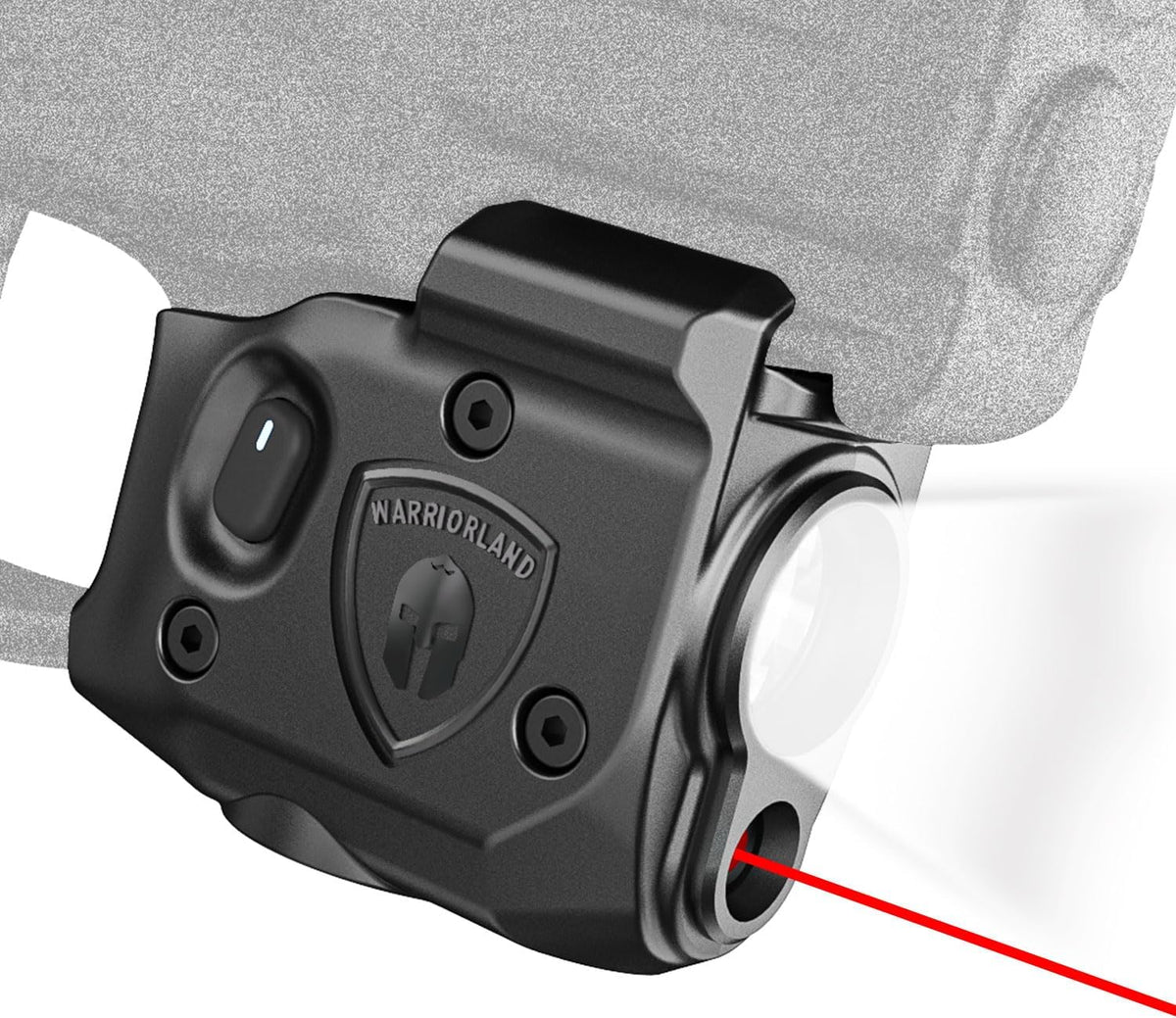 WARRIORLAND Pistol Light Laser Combo Fits Taurus G2C /G3C /Millennium PT111 G2 / PT140 G2, Compact 150-Lumen Trigger & Rail Mounted Tactical Weapon Light with Red Laser & White LED Flashlight, SLL-101