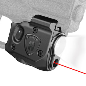 WARRIORLAND Pistol Light Laser Combo Fits Taurus G2C /G3C /Millennium PT111 G2 / PT140 G2, Compact 150-Lumen Trigger & Rail Mounted Tactical Weapon Light with Red Laser & White LED Flashlight, SLL-101