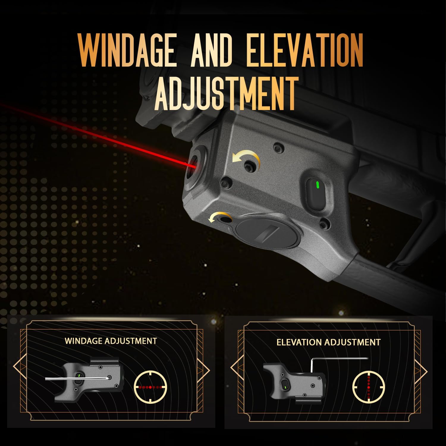 WARRIORLAND Red Laser Sight Tailored Fit P365X Macro Beam Sight, Trigger Guard Laser with Ambidextrous On/Off Switch & Power Indicator, WLS-109