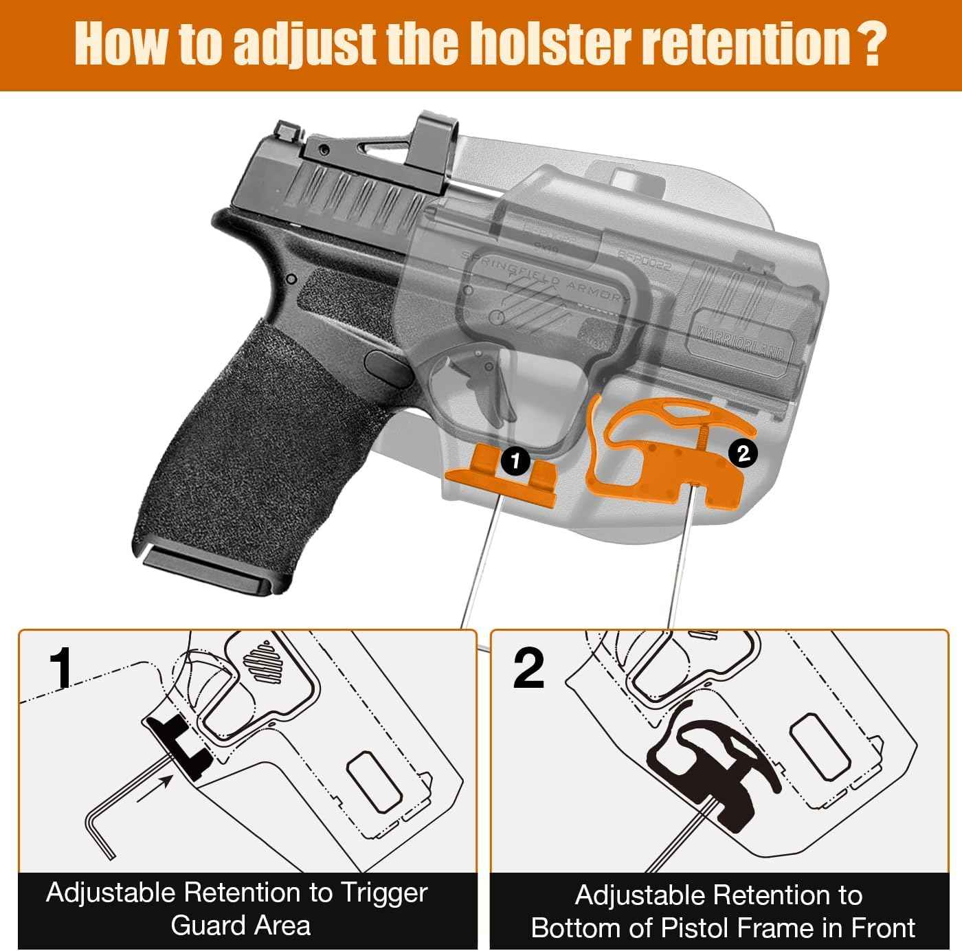 Universal OWB Paddle Holster Optic Cut - Fits 40+ Compact Pistols