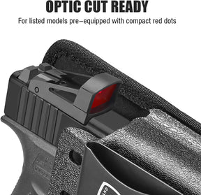 WARRIORLAND IWB Hybrid Holster for Glock 43X / 43X MOS / 43 / 48 MOS / G48 – Optic Cut, Right Hand, Adj. Height/Cant/Retention WARRIORLAND