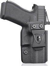 WARRIORLAND Optics Cut Kydex Appendix IWB Holster for Glock 43X MOS/43X/G43, Adjustable Cant & Retention, Right Hand Concealed Carry WARRIORLAND