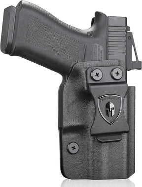 WARRIORLAND Optics Cut Kydex Appendix IWB Holster for Glock 43X MOS/43X/G43, Adjustable Cant & Retention, Right Hand Concealed Carry WARRIORLAND