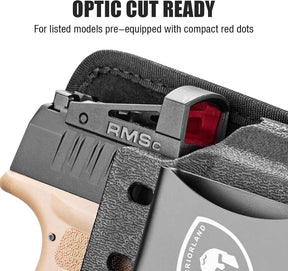 Springfield Hellcat Pro / Hellcat / Hellcat RDP & OSP IWB Hybrid Holster - WARRIORLAND Optic-Cut Right-Hand Concealed Carry, Adj. Height/Cant/Retention, Ultimate All-Day Comfort
