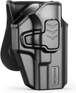 WARRIORLAND  Level II Index Finger Release Paddle Holster, Fits Glock 19/45 Gen3-6 & 23/26 Gen3-5 &19X/44 Also Fits Ruger RXM, PSA Dagger Compact, Glock 19X V/ 23V/26V/ 44V/45V, Optic Cut, Adj. Cant