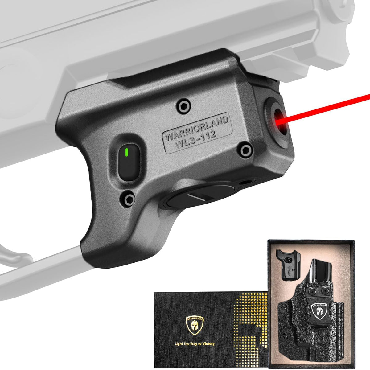 ローダー付 日本選手権 LIGHT LEADING THE VALIANT未開封 WARRIORLAND Red Laser Light and Holster Combo, Fit for P320