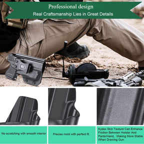 TRL 6 Glock 26 27 28 33  Gen 4 Light Bearing Holster IWB Kydex Appendix Concealment Carry Trigger Guard Holsters Right/ Left Handed  | WARRIORLAND WARRIORLAND