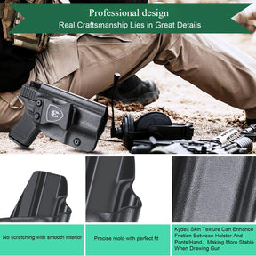 Glock 42 Kydex IWB Holster Right/ Left Handed | WARRIORLAND WARRIORLAND
