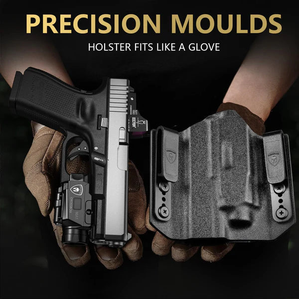 OWB Holster（Only） Fit for MA1 Laser Light && Glock 17/19 Gen 3-5 & 22/23/ 31/32 Gen 3-4 & Glock 19X/ 44/45 ‎WARRIORLAND