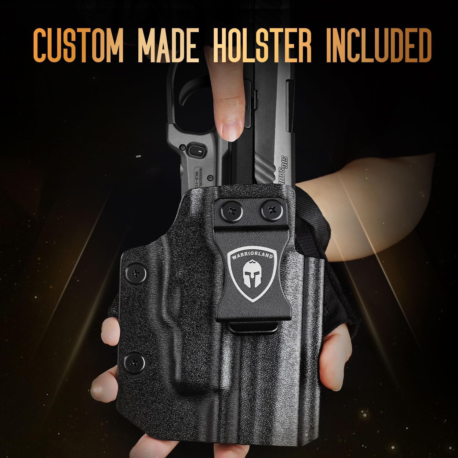 WARRIORLAND Red Laser Light and Holster Combo, Fit for P320