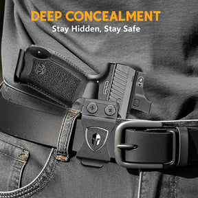 Canik TP9SF / TP9DA IWB Kydex Holster Optic Cut – with Concealment Claw, Adjustable Cant & Audible Click Retention, Inside Waistband Concealed Carry, Right Hand – WARRIORLAND