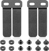 WARRIORLAND IWB & OWB Gun Holster Belt Clip, 1.5/1.75 Inch Adjustable, with Metal Washers, Screws, Slotted Binding Posts – Fits Holsters & Knife Sheaths 2 Pack