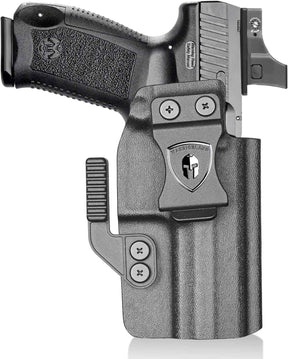 Canik TP9SF / TP9DA IWB Kydex Holster Optic Cut – with Concealment Claw, Adjustable Cant & Audible Click Retention, Inside Waistband Concealed Carry, Right Hand – WARRIORLAND