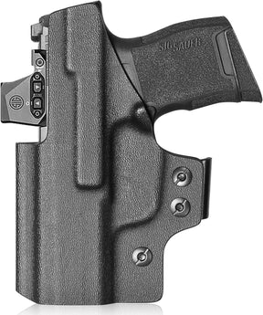 Sig P365 / P365X / P365 SAS IWB Kydex Holster w/Mini Claw - Appendix Concealed Carry, Adj. Cant & Retention, Audible Lock, Optics Cut Ready, Right Hand - WARRIORLAND