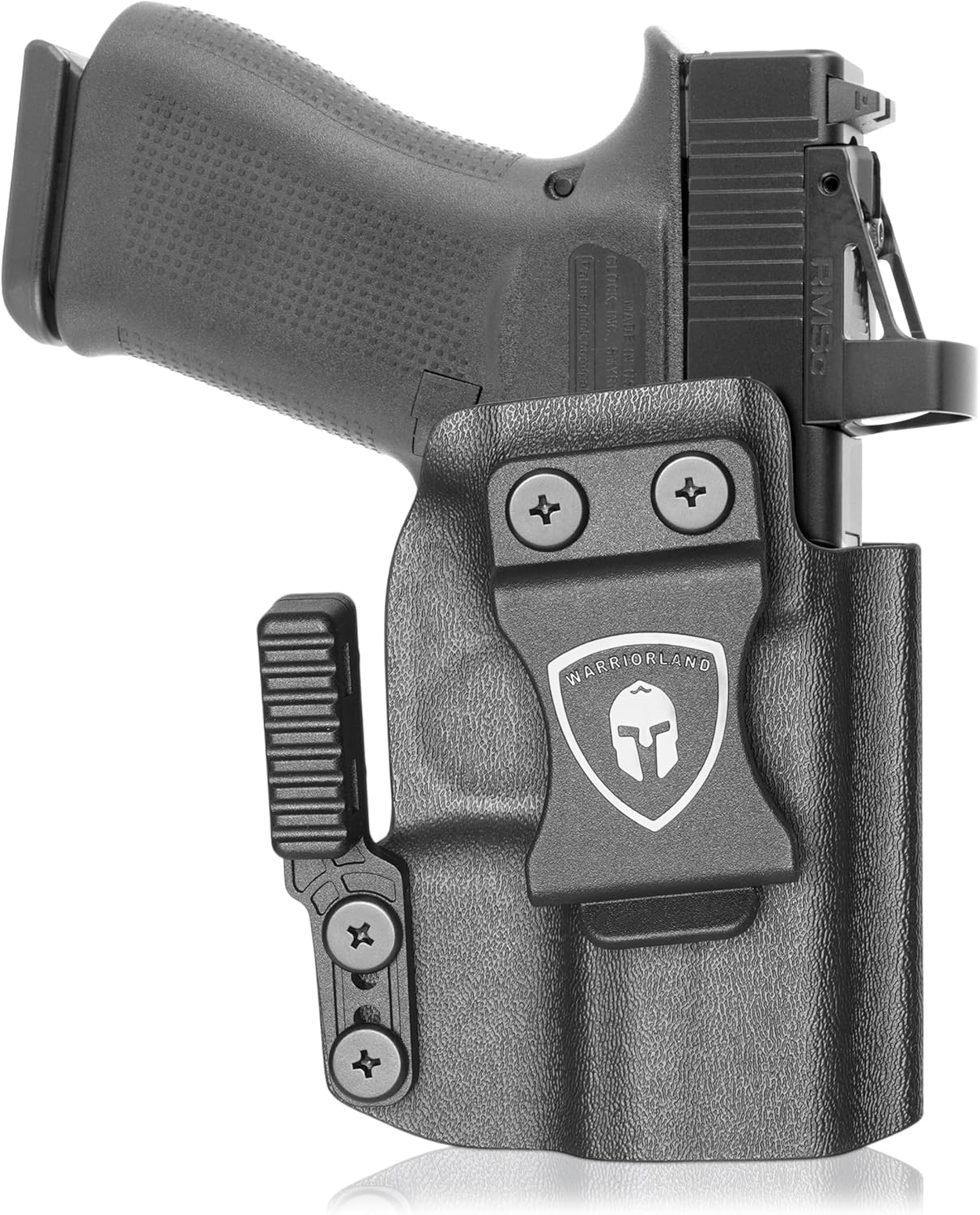 WARRIORLAND IWB Kydex Holster, Fit for Glock 43/43X/43Xmos, Claw& Optic Cut