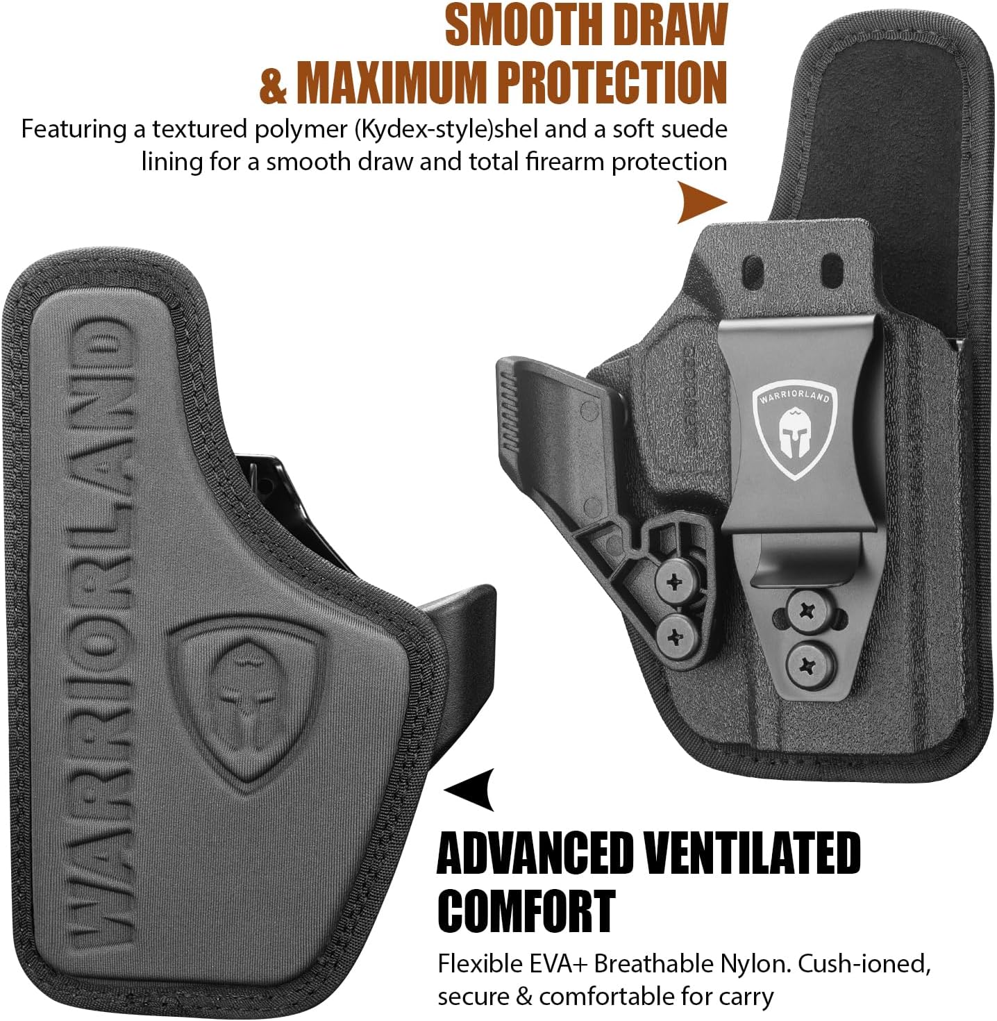 Taurus G2C / G3C / G3 / G2s / GX4 Carry / PT111 G2 / PT140 G2 IWB Hybrid Holster - WARRIORLAND Optic-Cut Right-Hand Concealed Carry, Adj. Height/Cant/Retention, Ultimate Comfort