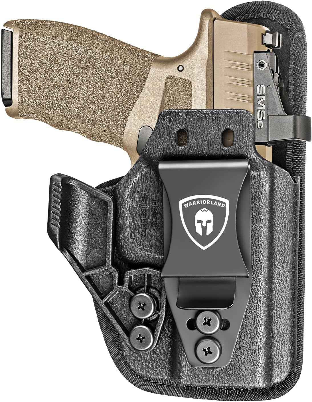 Springfield Hellcat Pro / Hellcat / Hellcat RDP & OSP IWB Hybrid Holster - WARRIORLAND Optic-Cut Right-Hand Concealed Carry, Adj. Height/Cant/Retention, Ultimate All-Day Comfort