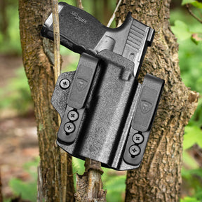 WARRIORLAND Sig P365 / P365X / P365XL IWB & OWB Convertible Holster Optics Cut: Sig Sauer P365 / P365 X & P365 XL, IWB OWB Combo Holster P365, 1.75 Belt Clip, Adjustable Ride Height, Right Hand