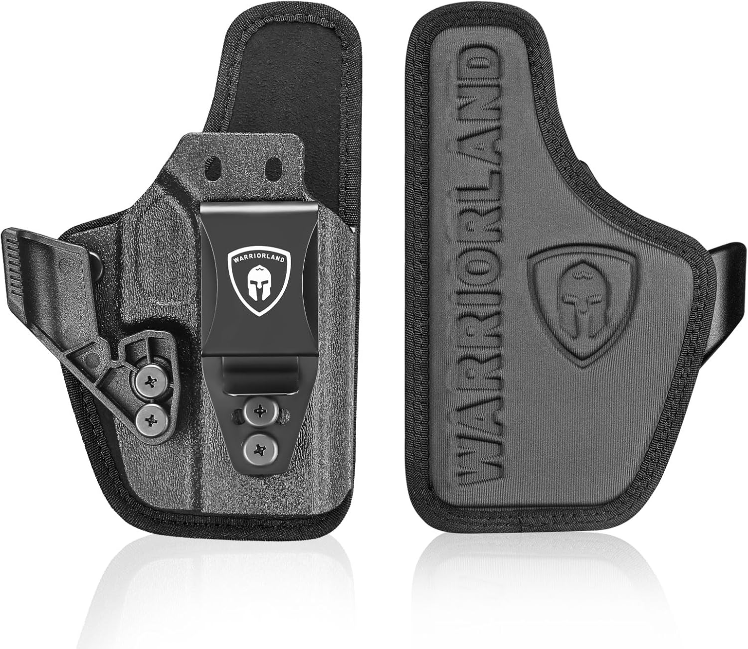 WARRIORLAND IWB Hybrid Holster for Glock 43X / 43X MOS / 43 / 48 MOS / G48 – Optic Cut, Right Hand, Adj. Height/Cant/Retention WARRIORLAND