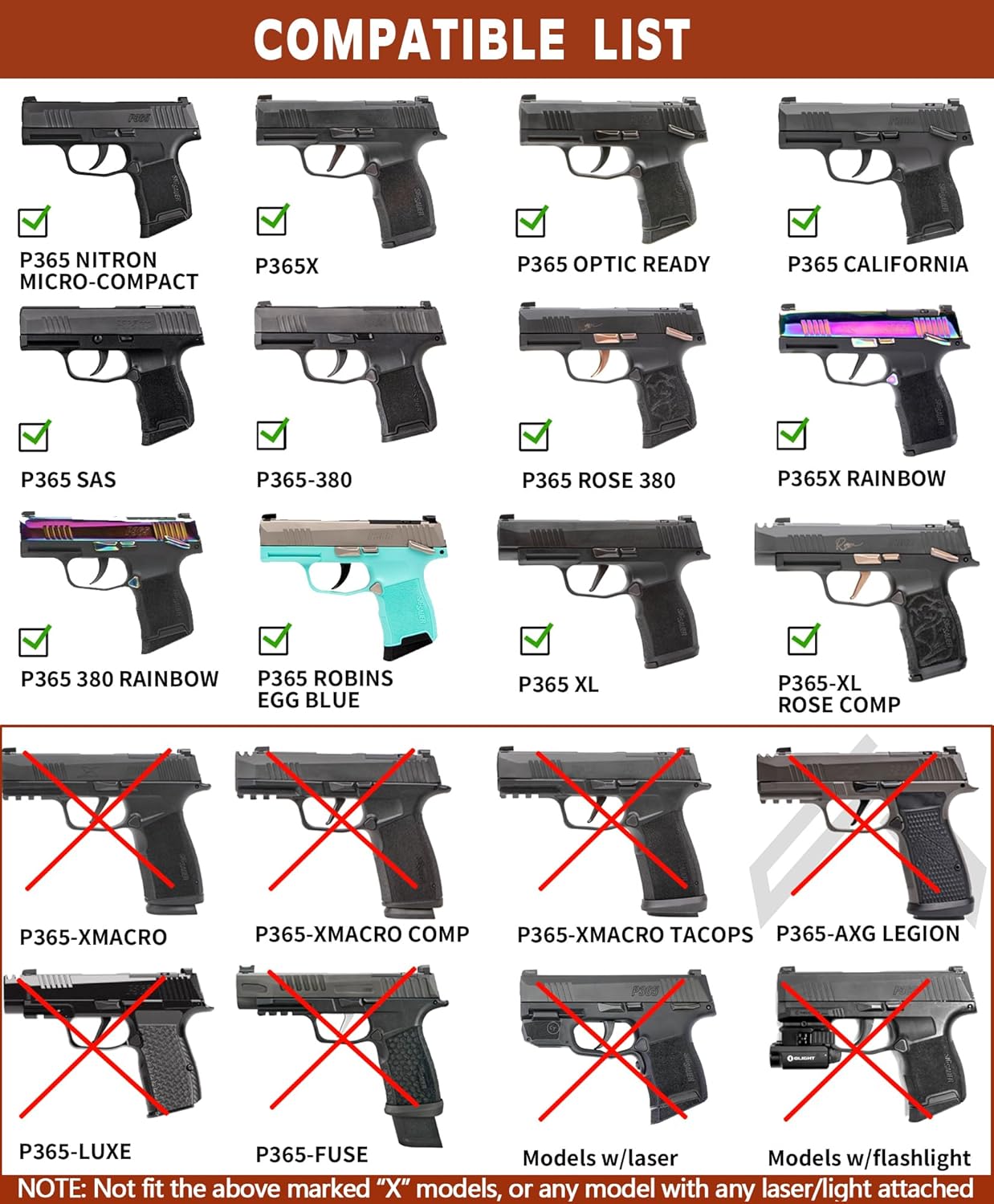 Sig P365 / P365X / P365 XL IWB Hybrid Holster - WARRIORLAND Optic-Ready Concealed Carry, Adj. Height/Cant/Retention, Ultimate Comfort, Right Hand WARRIORLAND