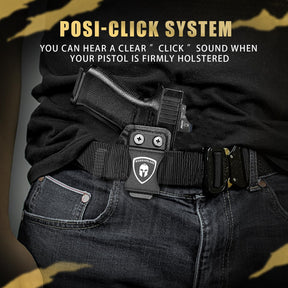 WARRIORLAND IWB Kydex Holster, Fit for Glock 43/43X/43Xmos, Claw& Optic Cut