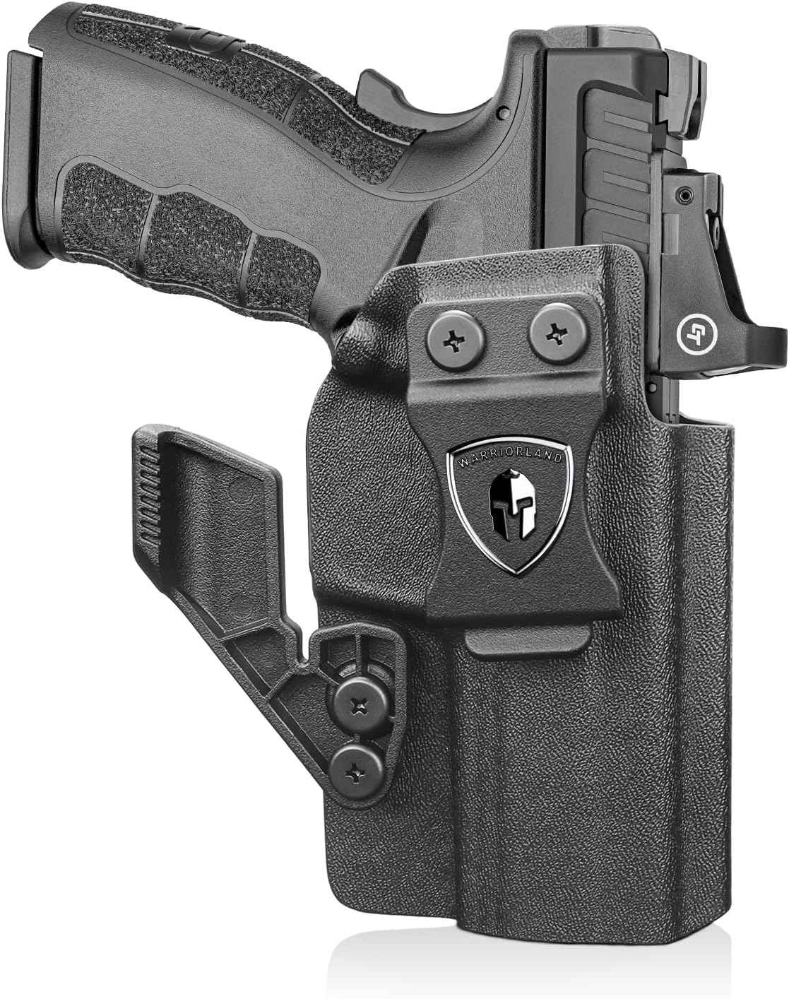WARRIORLAND IWB Kydex Holster for Springfield XD MOD.2 / MOD.3 9mm & XD 4" .45ACP - Optic Cut + Claw, Inside Waistband Concealed Carry, Adjustable Cant & Retention, Right Hand Draw