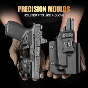 Springfield Echelon 4.0C / 4.5F MA1 Light-Bearing Holster Combo - Green Beam + LED Tactical Light, Magnetic USB Rechargeable w/Battery Screen, Optic Ready, Right Hand - WARRIORLAND