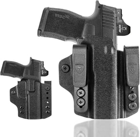 WARRIORLAND Sig P365 / P365X / P365XL IWB & OWB Convertible Holster Optics Cut: Sig Sauer P365 / P365 X & P365 XL, IWB OWB Combo Holster P365, 1.75 Belt Clip, Adjustable Ride Height, Right Hand