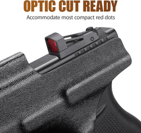 WARRIORLAND Optics Cut Kydex Appendix IWB Holster for Glock 43X MOS/43X/G43, Adjustable Cant & Retention, Right Hand Concealed Carry WARRIORLAND