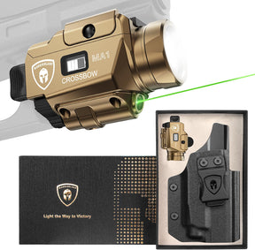 WARRIORLAND 800-Lumen FDE MA1 Pistol Laser LED Light & Holster Combo, Fit for Taurus G3C/G2C/G3C Toro / /Millennium G2 PT111/PT140, Magnetic USB Rechargeable | Screen Power Status