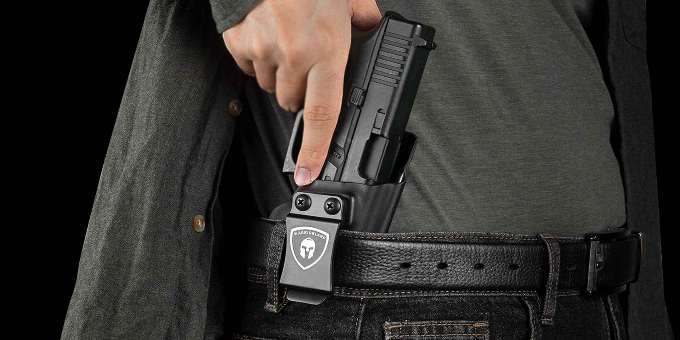 Popular Holsters IWB Gun Holster Combo With Magnet, Neoprene, Custom Fit Concealed Carry, Black