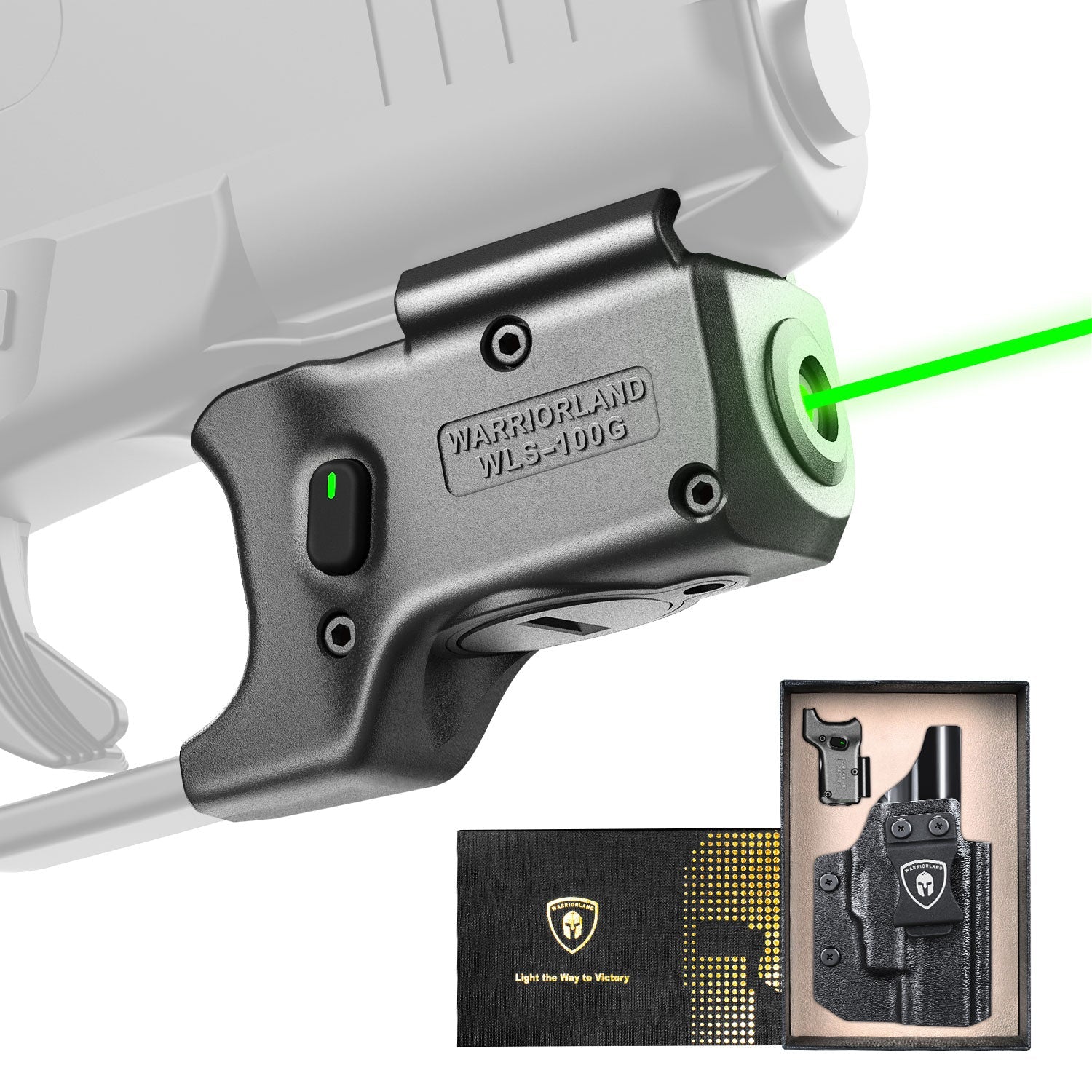 BRIEFING LANCE2 MOS GREEN USA製 w/PAD Green Laser Sight Designed to Fit Glock 48 MOS with Holster Combo