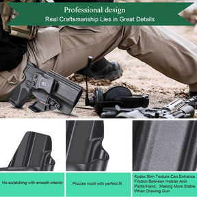 Taurus G3 IWB Kydex Holster with Claw Red Dot Optics Cut Concealed Carry Appendix Concealment Trigger Guard Holsters for Fat Guys | WARRIORLAND WARRIORLAND