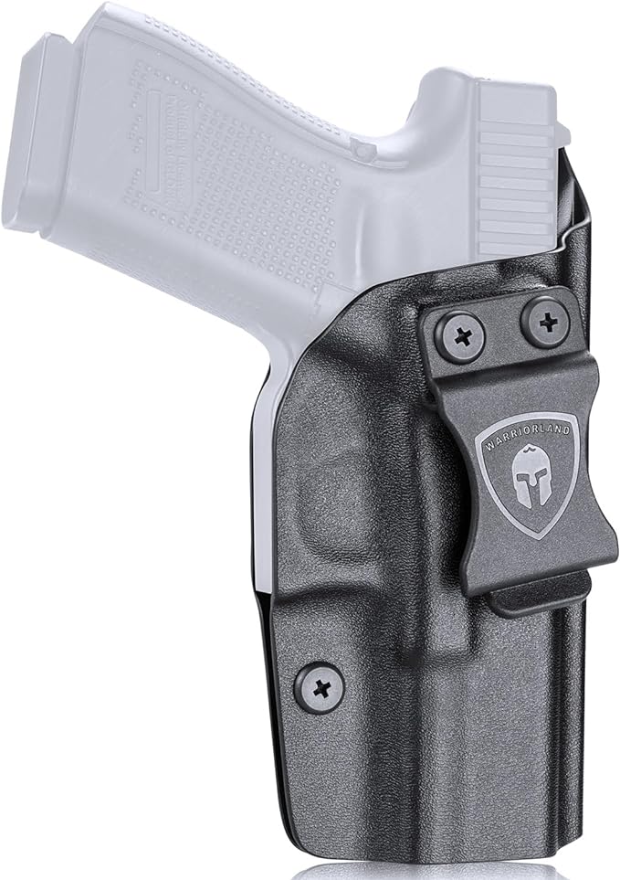 IWB Kydex Holster Custom Fit: Glock 17/19/19X/44/45 Gen 3 4 5 & Glock 23/32 Gen 3 4 Pistol，Adj. Cant & Retention, Right Hand|WARRIORLAND