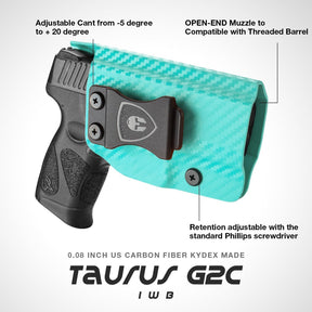 Taurus G2C / G3C / Millennium PT111 G2 / PT140, Colorful Carbon Fiber IWB Holster, Right Hand | Warriorland