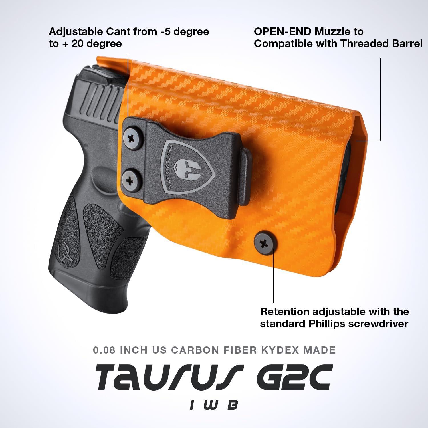 Taurus G2C / G3C / Millennium PT111 G2 / PT140, Colorful Carbon Fiber IWB Holster, Right Hand | Warriorland