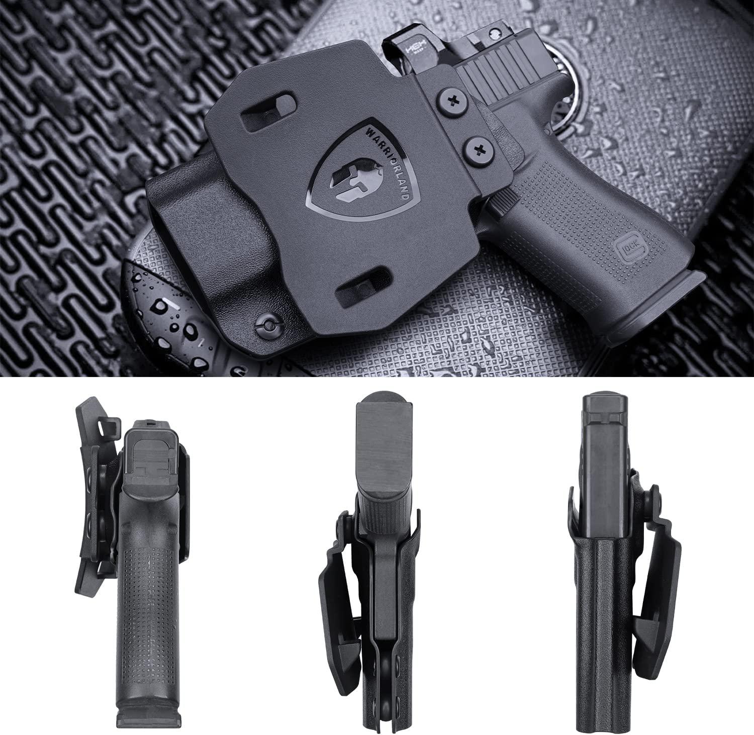 OWB Kydex Holster For Glock 43 / G43X & 43X MOS Pistol, 1.75 Optic Ready, Right Hand