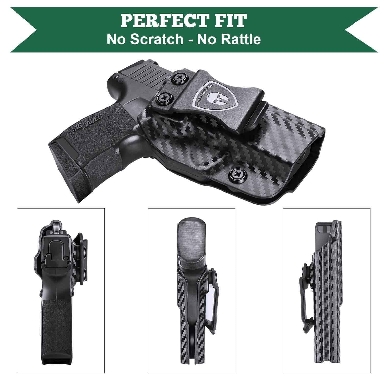 Sig Sauer P365XL IWB Kydex Holser, Carbon Fiber Texture, Inside