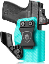 Smith & Wesson M&P Shield 9mm/.40 M2.0 / M1.0 3.1’’ Barrel Pistol IWB Carbon Fiber Kydex Holster, Right Hand | WARRIORLAND