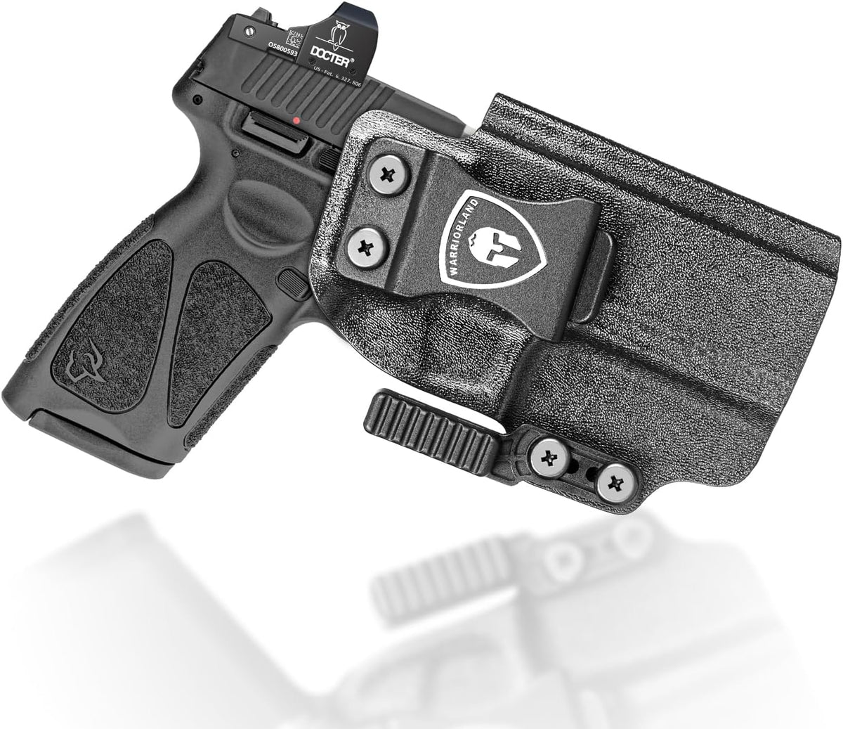 IWB Kydex Holster with Claw Attachment and Optic Cut Fit Taurus G3 Pistol, Inside Waistband Appendix Carry 9mm G3 Holster, Adj. Cant & Retention, Right Hand|WARRIORLAND