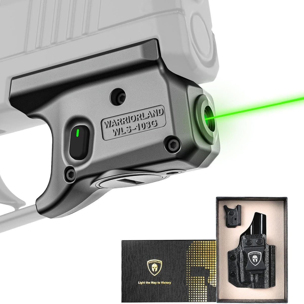 WLS-103G Green Laser Sight & Kydex Holster Tailored Green Fit Sig