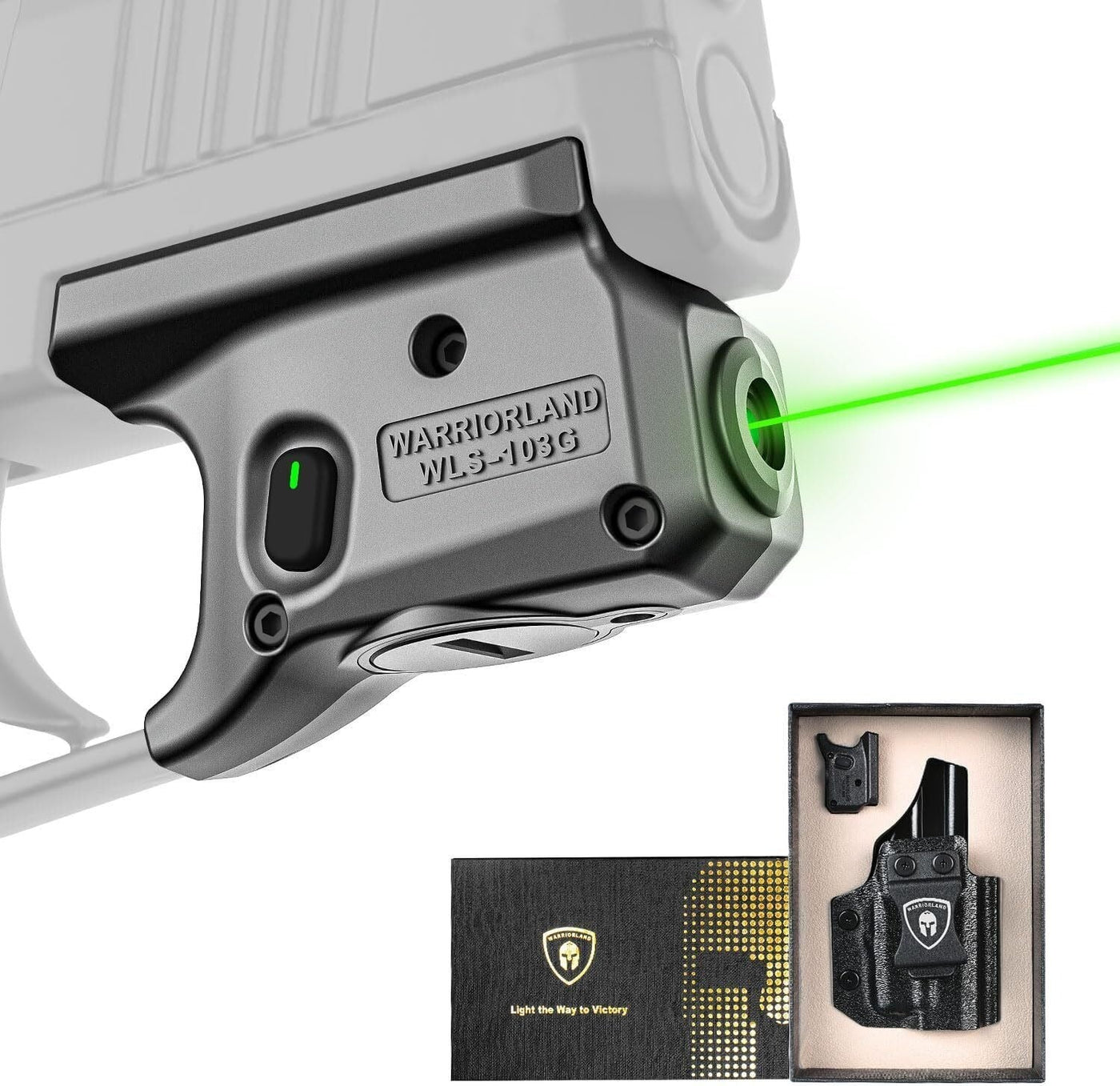Green Laser Sight & Kydex Holster Tailored Green Fit Sig Sauer P365/P365X/P365XL WARRIORLAND