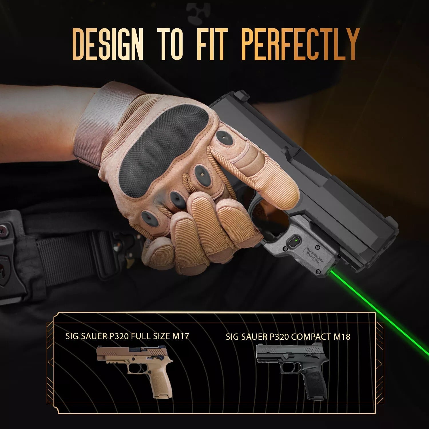 Green Laser Sight Fit Sig Sauer P320 Compact M18&P320 Full Size