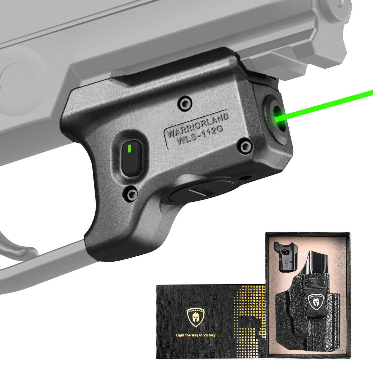 Warriorland WLS-112G Green Laser Sight Fit Sig P320 Compact M18