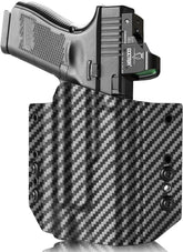 Kydex OWB Light Bearing Holster for Glock 17 19  23 32 Gen 4 5 19X 44 45 with Streamlight TLR 1 1S HL Light, Right Hand WARRIORLAND