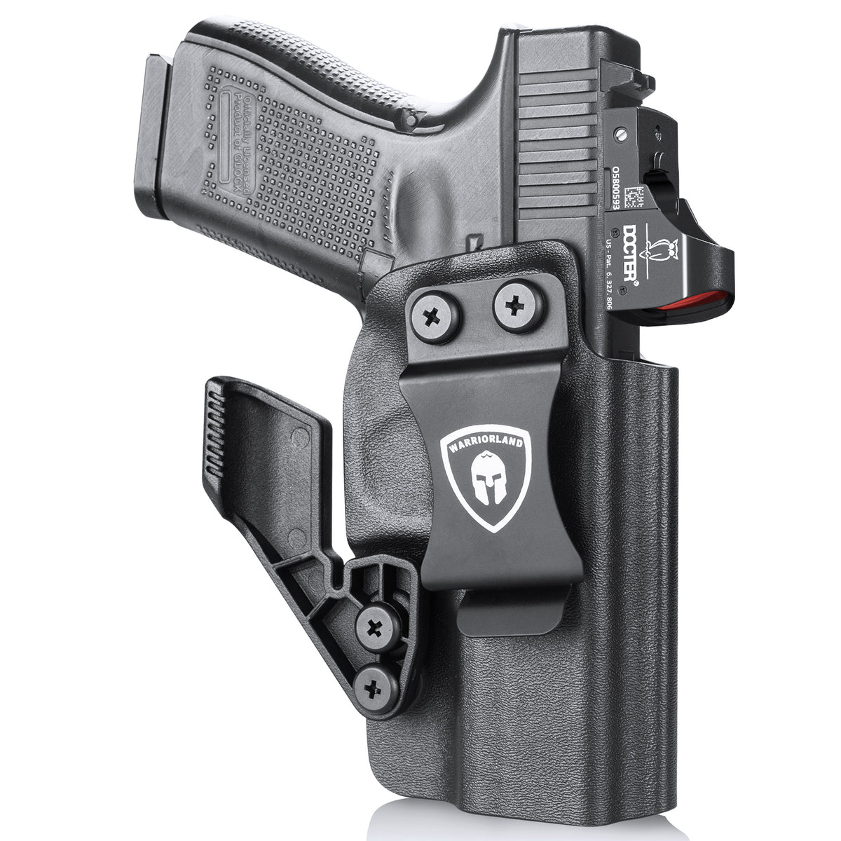1.75 Inch Metal Clip IWB Kydex Holsters with Claw for  Glock 17/19/26/44/45(GEN 1-5) & G23/32(GEN 1-4) big fat guys | Right Hand