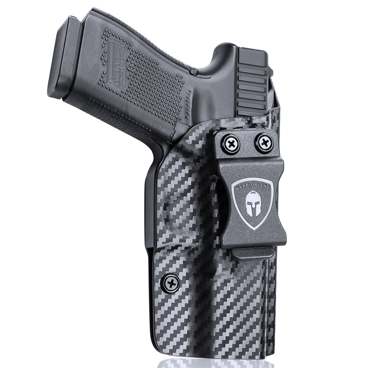 Glock 17 19 23 26 32 Gen 4 5 19X 44 45 Inside Waistband Holster Carbon Fiber Kydex  | WARRIORLAND
